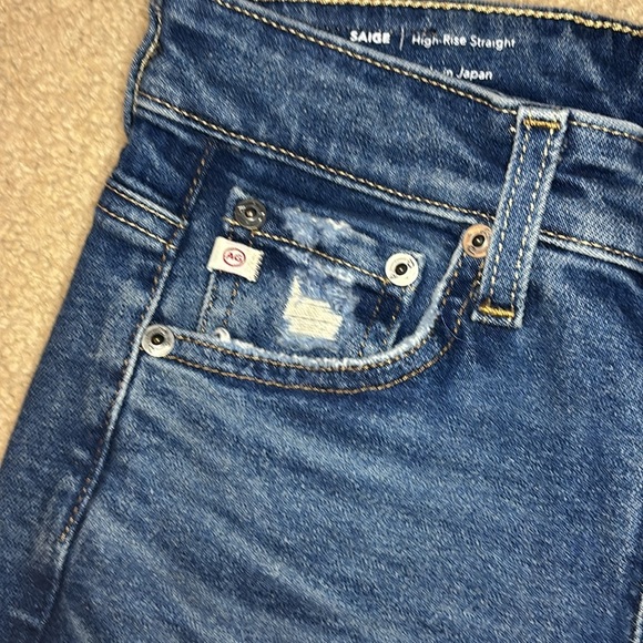 NWT Ag Ed Saige Jeans high rise Straight 23 - Picture 5 of 8